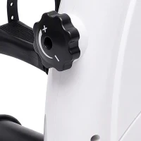 HOMCOM® mini bike fietstrainer fitnessapparaat hometrainer fitnessbike indoor sport bicycle exercise fitness LED-scherm (grijs / mini bike)(m-13)