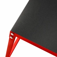 SPORTNOW Boîte Entraînement Pliométrique Trapézoïdale en Acier, 3 Plateformes de Saut Antidérapantes 30,5/45,8/61 cm, Rouge(m-12)