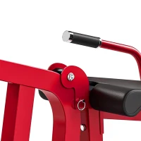 SPORTNOW Machine d'Extension de Jambe 3 en 1 Charge 300 kg, Dossiers et Positions Réglables, Disques Libres, 163x58x118cm, Rouge(m-13)