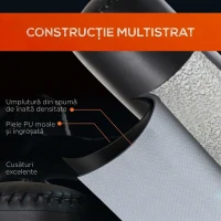 HOMCOM Sac Boxe de la Sol Autoportant, Sac pentru Box cu Bază Umplută cu Apă și Nisip, Negru(m-4)