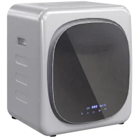 HOMCOM 2.5kg Vented Tumble Dryer with Smart Mode, 800W Compact Tumble Dryer with Stainless Steel Tub, Silver Tone(m-1)