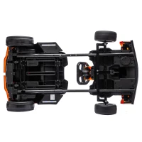 AIYAPLAY 24V Electric Go Kart for Kids 6-12 Years with Drift Mode, Adjustable Seat, 3 Speed, Slow Start, Orange(m-13)