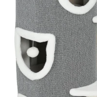 PawHut 101 cm Cat Tree with Sisal Scratching Posts, 3 Barrel Condos, 3 Platforms, for Indoor Cats to Rest and Play(m-11)