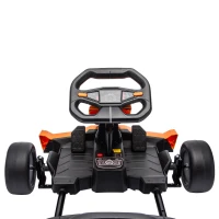 AIYAPLAY 24V Electric Go Kart for Kids 6-12 Years with Drift Mode, Adjustable Seat, 3 Speed, Slow Start, Orange(m-10)