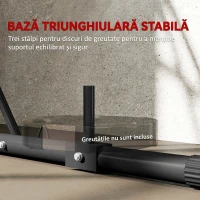 SPORTNOW Suport Reglabil pentru Sacul de Box, Autoportant cu Bază Triunghiulară, 170x90x182-225 cm, Negru(m-6)