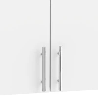 HOMCOM Bathroom Wall Cabinet, Wall-Mounted Bathroom Storage Cabinet with 2 Doors, Adjustable Shelf for Kitchen, White(m-10)