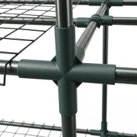 Outsunny 46 x 215cm Nine-Shelf Greenhouse(m-10)