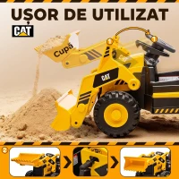 AIYAPLAY Buldozer Electric pentru Copii 3-6 Ani Marca Oficială Caterpillar 12V cu Telecomandă, Galben(m-5)