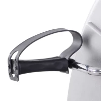 HOMCOM Hometrainer mini-fietstrainer trainingsfiets fietsapparaat met LCD-display metaal zilver 39 x 40 x 31 cm(m-12)
