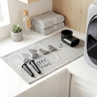 HOMCOM 2.5kg Vented Tumble Dryer with Smart Mode, 800W Compact Tumble Dryer with Stainless Steel Tub, Silver Tone(m-9)