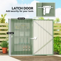 Outsunny stalen gereedschapsschuur 100 x 103 x 160 cm, lichtgroen(m-5)