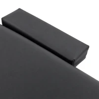 HOMCOM Foldable Massage Bed Portable Table, 3-Section Aluminium Foldable Beauty Couch with Headrest Support, 60 cm Width Black(m-11)