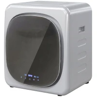 HOMCOM 2.5kg Vented Tumble Dryer with Smart Mode, 800W Compact Tumble Dryer with Stainless Steel Tub, Silver Tone(m-15)