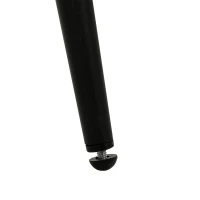 HOMCOM Conjunto de 2 Cadeiras de Sala de Jantar Cadeiras de Cozinha Estofadas sem Braços Pernas em Aço 52x55x79 cm Preto e Vermelho(m-9)