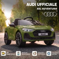 AIYAPLAY Macchina Elettrica per Bambini 12V Audi A5L con Telecomando, 2 Motori e Telecomando, Verde(m-4)