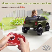 AIYAPLAY Mașină Electrică pentru Copii TOYOTA Land Cruiser 12V cu Telecomandă, Vârsta 3-8 Ani, Verde(m-5)
