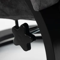 HOMCOM Swivel Recliner Chair, Velvet Recliner Armchair with Retractable Footrest, Dual-Layer Cushion, High Back, Dark Grey(m-11)