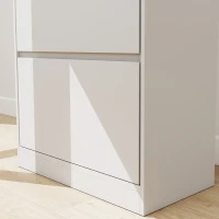 HOMCOM Bookcase with Drawers Adjustable Shelves Book Shelf for Study Living Room White(m-11)