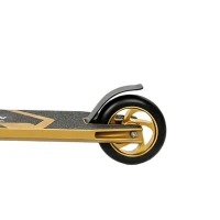SPORTNOW Stunt Scooter, Pro Scooter for Adult Teens with 360° Handlebar, 110 mm PU Wheels, Aluminium Deck, ABEC-7, Gold Tone(m-11)