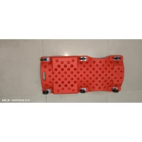 HOMCOM Low Profile Rolling Shop Creeper, Padded Headrest, Dual Tool Trays, 6 Swivel Casters, 150 kg, Red(m-15)