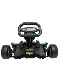 AIYAPLAY 24V Electric Go Kart for Kids 6-12 Years with Drift Mode, Adjustable Seat, 3 Speed, Slow Start, Light Blue(m-10)