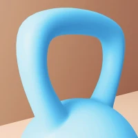 SPORTNOW Kettlebell 8 kg, avec Poignée Antidérapante, pour Fitness, Musculation, Cardio, 19 x 19 x 28 cm, Bleu Clair(m-9)