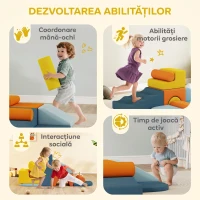 AIYAPLAY Set 9 piese de Joacă Moale pentru Copii 3-6 ani(m-7)