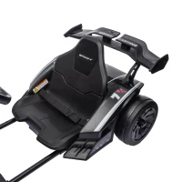 AIYAPLAY 24V Electric Go Kart for Kids 6-12 Years with Drift Mode, Adjustable Seat, 3 Speed, Slow Start, Black(m-11)