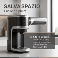 HOMCOM Mini Cyclette Portatile per Gambe e Braccia, Pedaliera per Riabilitazione con Display LCD, Argento(m-5)