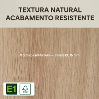 HOMCOM Armário de Sala de Estar Aparador Auxiliar com 4 Gavetas 1 Armário e Prateleira Inferior Móvel de Armazenamento Múltiuso para Dormitórios Sala de Jantar 54x29x83cm Carvalho(m-9)
