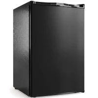 HOMCOM Mini Congelador Bajo Encimera 84,8 L Silencioso con Puerta Reversible Temperatura Ajustable 2 Estantes Extraíbles Negro(m-1)