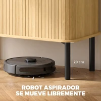 HOMCOM Zapatero de 5 Niveles con Puertas Correderas 4 Estantes Ajustables y Compartimentos Laterales Roble(m-7)