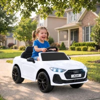 AIYAPLAY Mașină Electrică pentru Copii 12V Audi A5L cu Telecomandă, Baterie cu Litiu, 2 Motoare, Telecomandă, Roz(m-10)