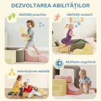AIYAPLAY Set 7 Construcții Moi pentru Copii 3-6 ani(m-7)
