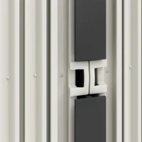 Outsunny Coffre de Rangement Extérieur 480 L, 2 Niveaux avec Portes Coulissantes Résistant aux UV, 120,5x59,5x92cm, Gris(m-11)