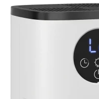 HOMCOM 300mL/Day Small Dehumidifier, RGB Mood Lights, Continuous Drainage, 24H Timer, LED Display, Dehumidifier for Home Damp(m-10)