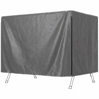 Outsunny Gartenmöbelabdeckung Abdeckung Schutzhülle für Outdoor-Möbel, 215 cm x 155 cm x 150 cm, Dunkelgrau(m-9)