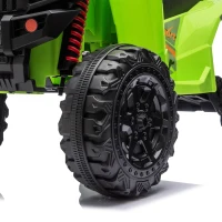 AIYAPLAY 24V 2 Seater Electric Quad Bike for Kids, Ride On Car ATV Toy w/ Forward Backward, for Boys Girls 3-8 Years, Green(m-12)