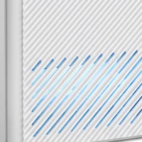 HOMCOM 400mL/Day Small Dehumidifier, RGB Mood Lights, 24H Timer, LED Display, Dehumidifier for Home Damp, White(m-12)