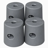 Outsunny HDPE Tent Weights Set of 4, Canopy Weights, Fill with Water or Sand, 48KG(m-15)