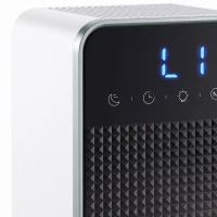 HOMCOM 400mL/Day Small Dehumidifier, RGB Mood Lights, Timer, LED Display, Dehumidifier for Home, Bedroom(m-10)