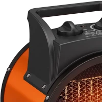 Outsunny Industrial Fan Heater 2800W with Tilting, Electric Ceramic Space Heater with Adjustable Thermostat, Handle(m-12)