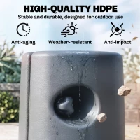 Outsunny HDPE Tent Weights Set of 4, Canopy Weights, Fill with Water or Sand, 48KG(m-5)