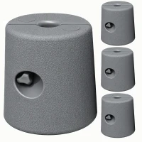Outsunny HDPE Tent Weights Set of 4, Canopy Weights, Fill with Water or Sand, 48KG(m-1)