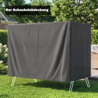 Outsunny Gartenmöbelabdeckung Abdeckung Schutzhülle für Outdoor-Möbel, 215 cm x 155 cm x 150 cm, Dunkelgrau(m-6)