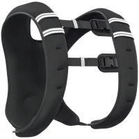 HOMCOM Vestă cu greutăți 5kg, respirabilă, cu buzunar pentru depozitare și bretele, din material Oxford, 40x35 cm, neagră(m-11)