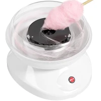 HOMCOM Candy Floss Maker, Quick Making Electric Cotton Floss Machine with 10 Bamboo Sticks, White(m-15)