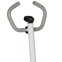 HOMCOM Stepper hometrainer voor thuis met LCD-scherm, instelbare snelheid, Metaal ABS, 55 x 53 x 118-128 cm(m-10)