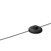 HOMCOM Booglamp, vloerlamp, hoogte verstelbaar, voetschakelaar, voet in marmerlook, 170-180 cm, zwart(m-13)
