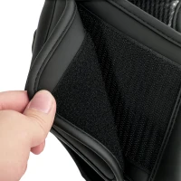 SPORTNOW Capacete de Boxe com Correia Ajustável Protetor de Cabeça para Artes Marciais Karate Tamanho L Vermelho e Preto(m-8)